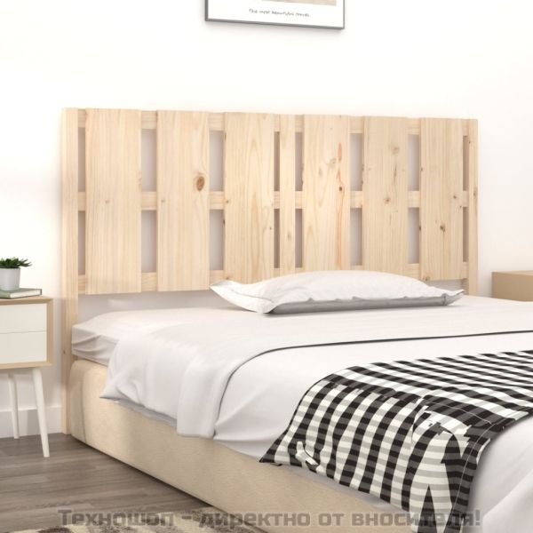 Горна табла за легло, 155,5x4x100 см, бор масив