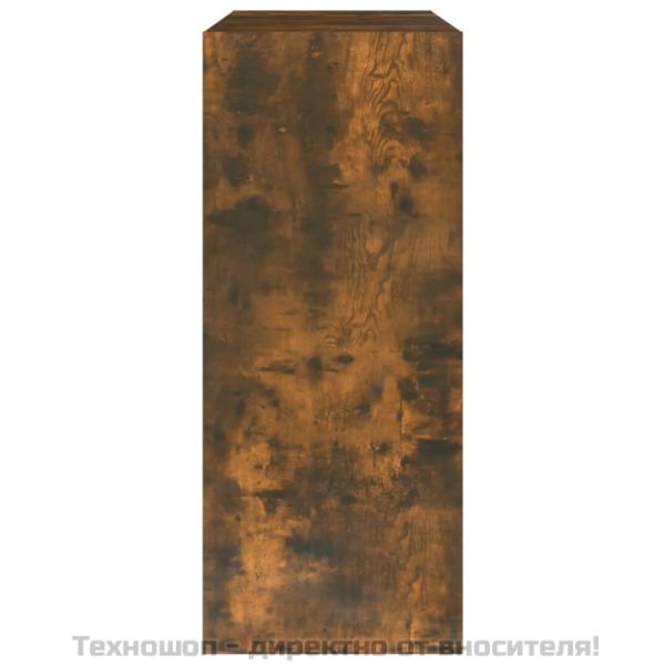 Библиотека/разделител за стая, опушен дъб, 80x30x72 см