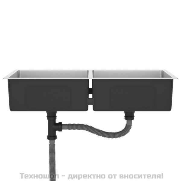 Ръчно изработена кухненска мивка, неръждаема стомана