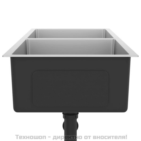 Ръчно изработена кухненска мивка, неръждаема стомана