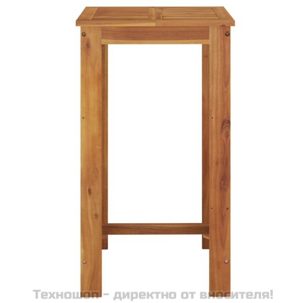 Градинска бар маса 60x60x105 см масивна акация