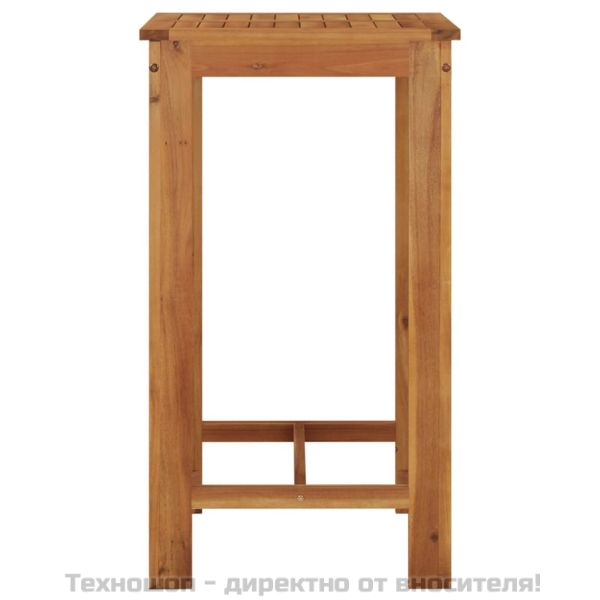Градинска бар маса 60x60x105 см масивна акация