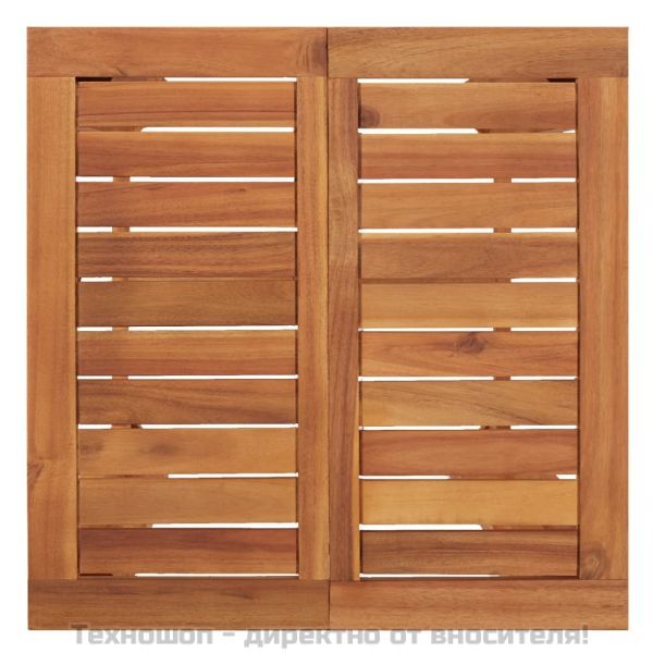 Градинска бар маса 60x60x105 см масивна акация