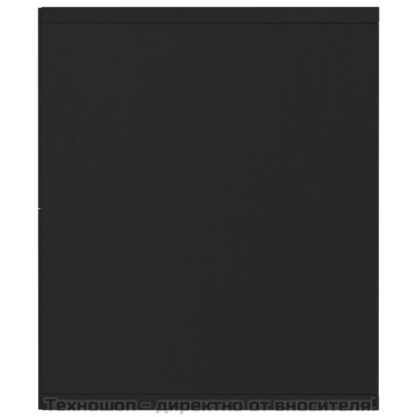 Библиотека/ТВ шкаф, черна, 143x30x36 см