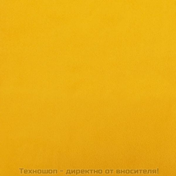 Табуретка, жълта, 78x56x32 см, кадифе