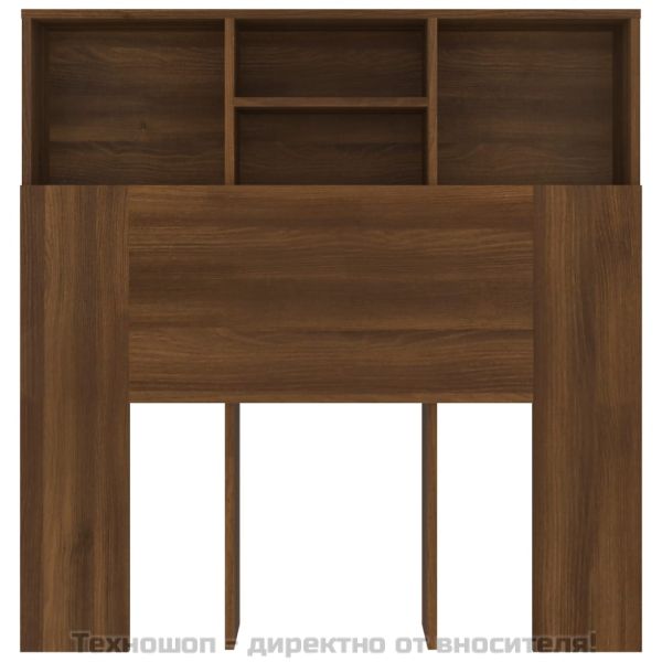 Табла за легло тип шкаф, кафяв дъб, 100x19x103,5 см