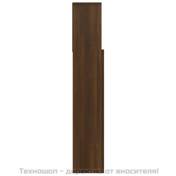 Табла за легло тип шкаф, кафяв дъб, 100x19x103,5 см