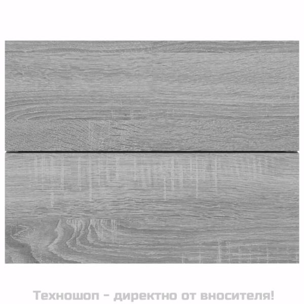 Нощни шкафчета, 2 бр, сив сонома, 40x30x30 см, инженерно дърво
