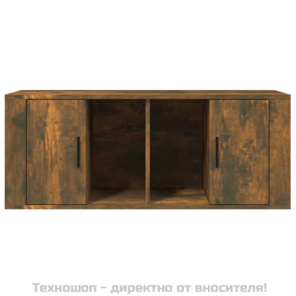 ТB шкаф, опушен дъб, 100x35x40 см, инженерно дърво