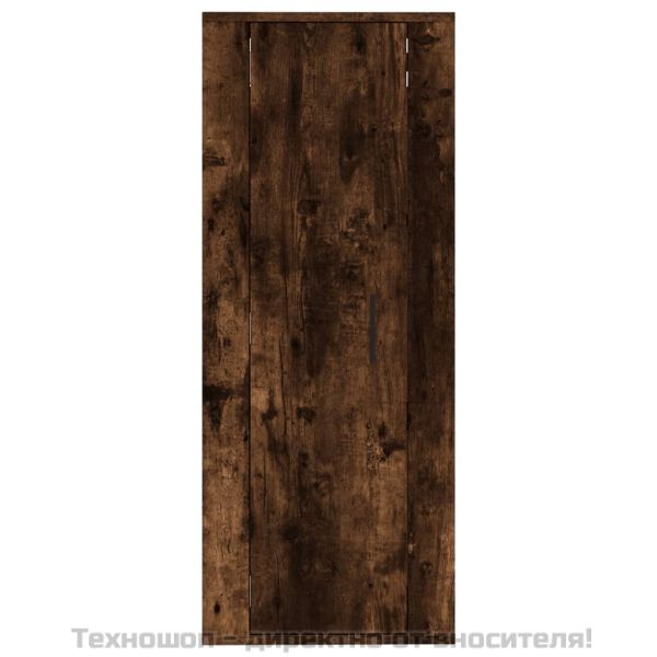 ТВ шкаф за стенен монтаж, опушен дъб, 40x34,5x100 см