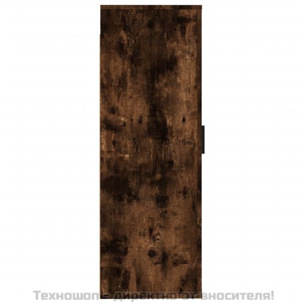 ТВ шкаф за стенен монтаж, опушен дъб, 40x34,5x100 см