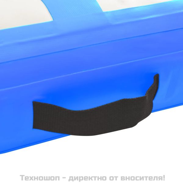 Надуваем дюшек за гимнастика с помпа, 500x100x15 см, PVC, син
