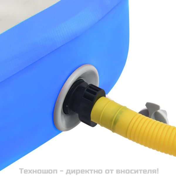 Надуваем дюшек за гимнастика с помпа, 500x100x15 см, PVC, син