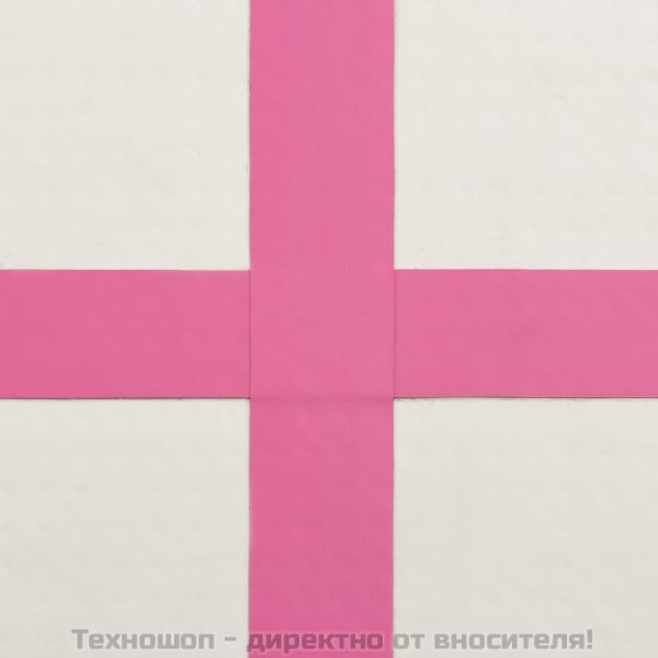 Надуваем дюшек за гимнастика с помпа, 300x100x15 см, PVC, розов