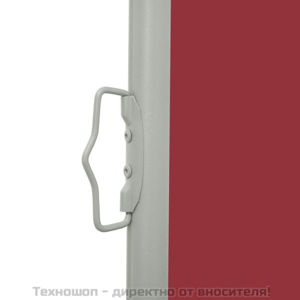 Прибираща се дворна странична тента, 170x300 см, червена