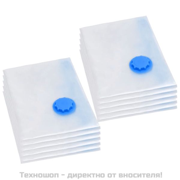 Вакуумни пътни чанти за съхранение на дрехи, 120x70 см, 10 бр