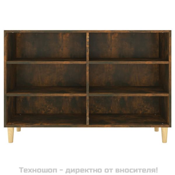 Сайдборд, опушен дъб, 103,5x35x70 см, инженерно дърво