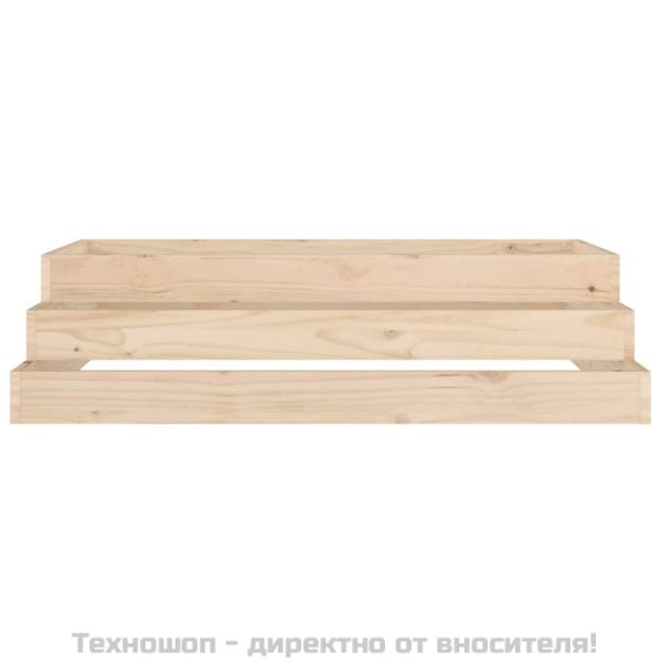 Плантер, 110x110x27 см, борово дърво масив