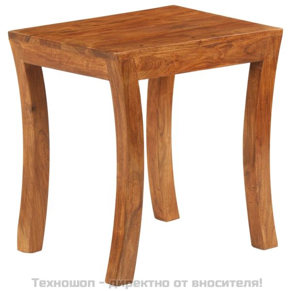 Комплект от 3 стифиращи маси, акация масив, 50x35x50 см, кафяв