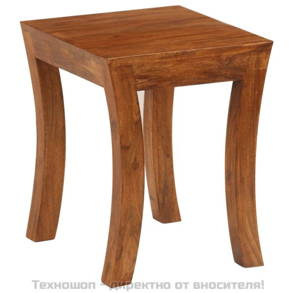 Комплект от 3 стифиращи маси, акация масив, 50x35x50 см, кафяв