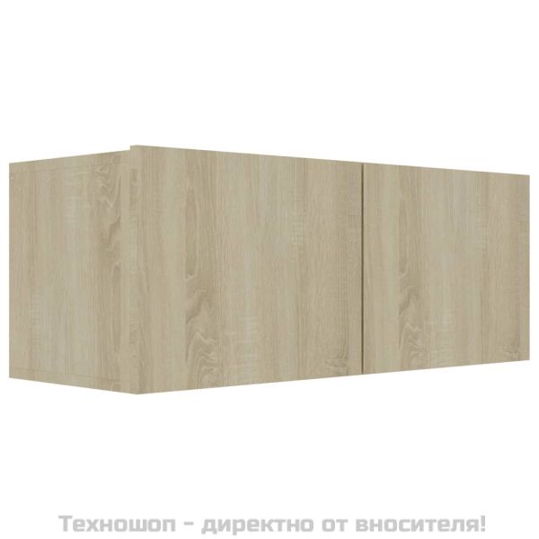 ТВ шкаф, дъб сонома, 80x30x30 см, инженерно дърво