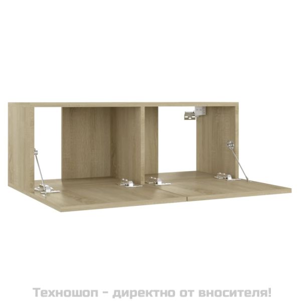 ТВ шкаф, дъб сонома, 80x30x30 см, инженерно дърво