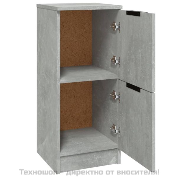 Сайдборд, бетонно сив, 30x30x70 см, инженерно дърво