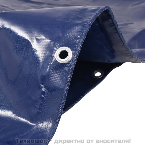 Брезентово платнище, 650 гр/м², 4x4 м, цвят син