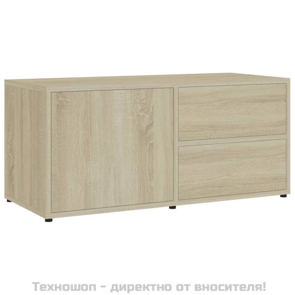 ТВ шкаф, дъб сонома, 80x34x36 см, инженерно дърво