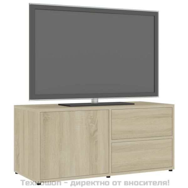 ТВ шкаф, дъб сонома, 80x34x36 см, инженерно дърво