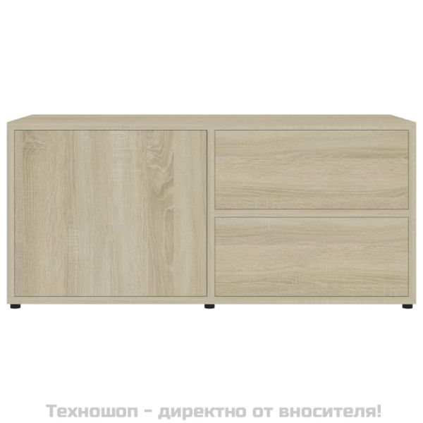 ТВ шкаф, дъб сонома, 80x34x36 см, инженерно дърво