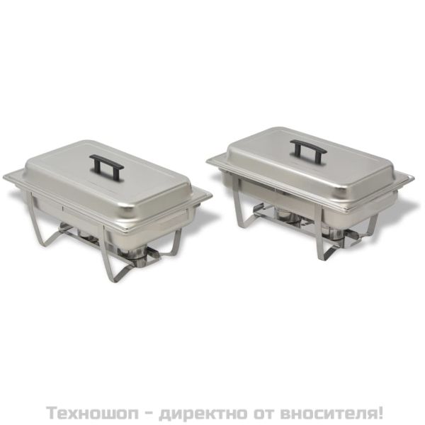 Комплект съдове за бен мари, 2 бр, неръждаема стомана