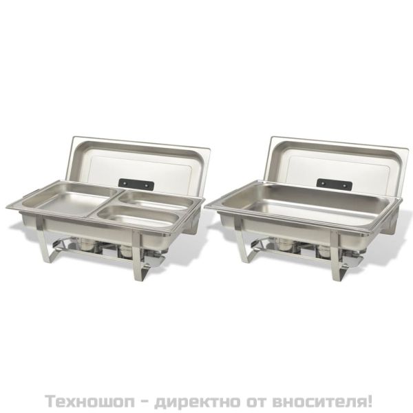 Комплект съдове за бен мари, 2 бр, неръждаема стомана