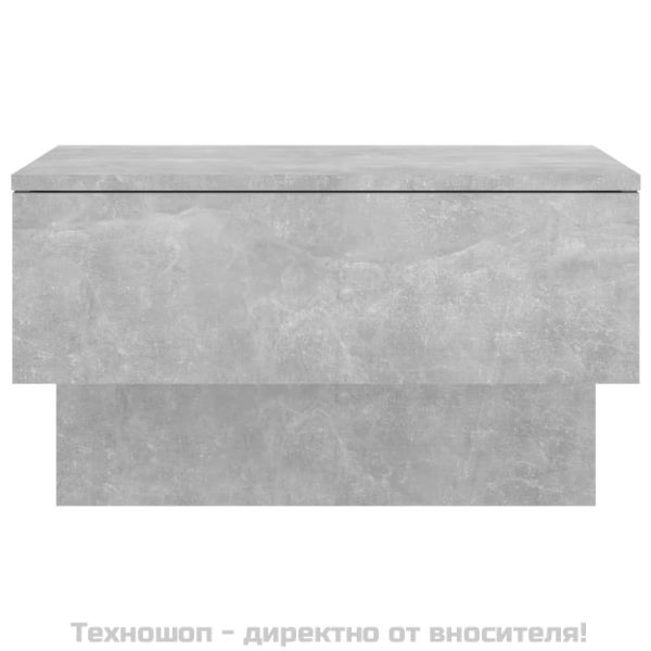 Нощно шкафче за стенен монтаж, бетонно сиво