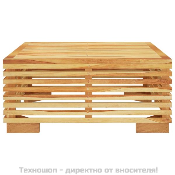 Градинска масичка за кафе 69,5x69,5x31 см тиково дърво масив