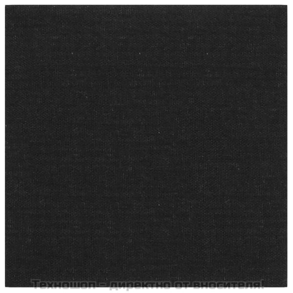 Стенни панели, 12 бр, черни, 30x30 см, плат, 1,08 м²