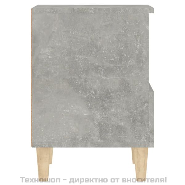 Нощно шкафче, бетонно сиво, 40x35x50 см