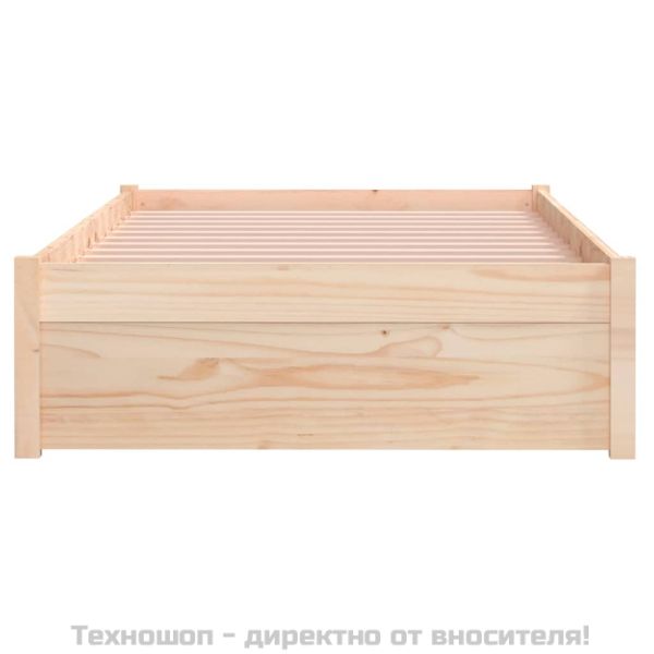 Рамка за легло, дърво масив, 90x190 см, Single