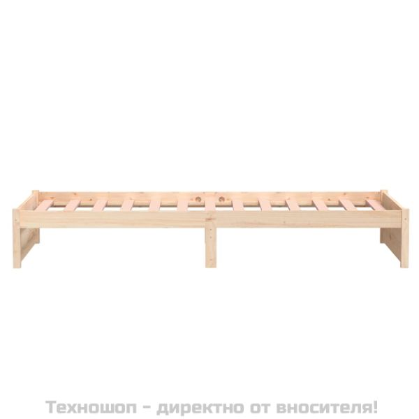 Рамка за легло, дърво масив, 90x190 см, Single