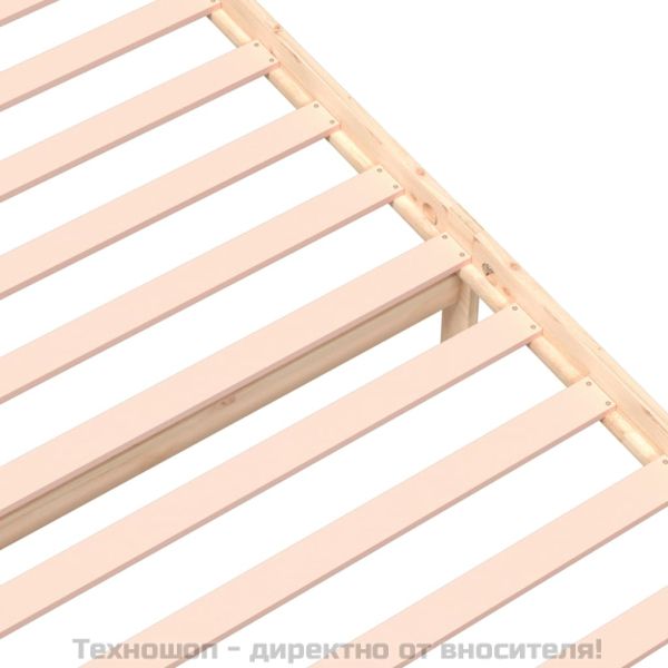 Рамка за легло, дърво масив, 90x190 см, Single