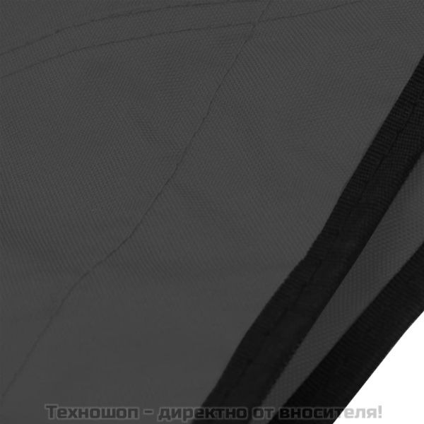 Тента за лодка, 3 дъги, антрацит, 183x160x137 см