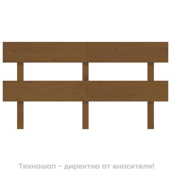 Горна табла за легло, меденокафява, 154x3x81 см, бор масив