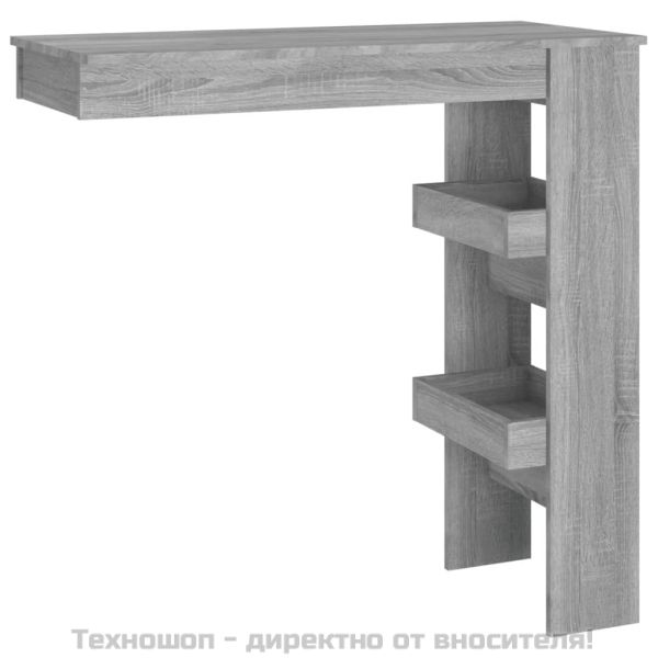 Стенна сив сонома 102x45x103,5 см, инженерно дърво