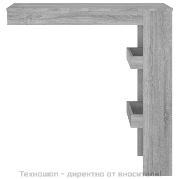 Стенна сив сонома 102x45x103,5 см, инженерно дърво