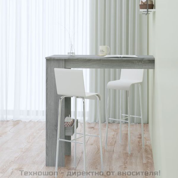 Стенна сив сонома 102x45x103,5 см, инженерно дърво