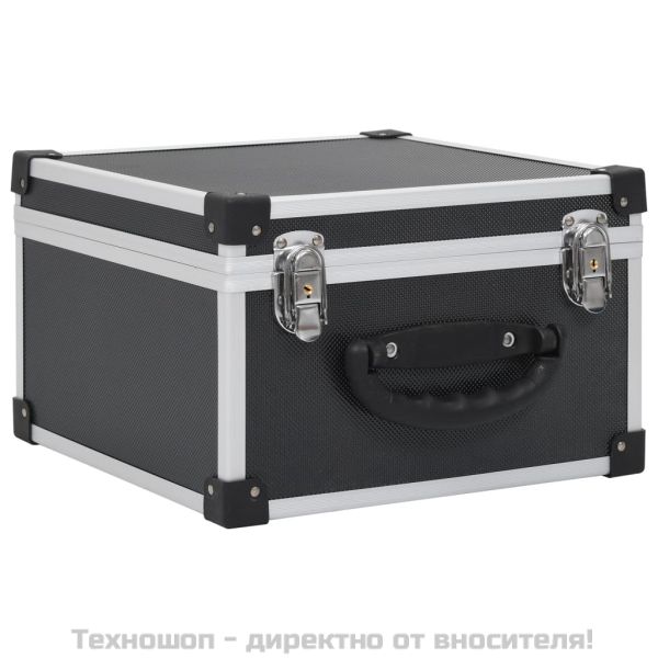 CD куфар за 40 диска, алуминий, ABS, черен