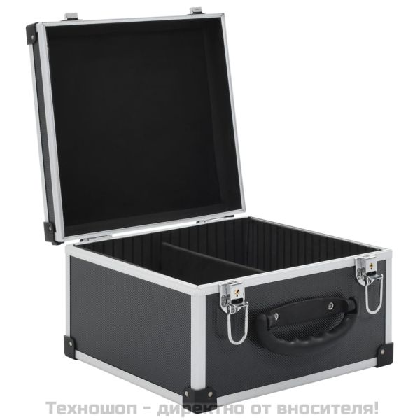 CD куфар за 40 диска, алуминий, ABS, черен