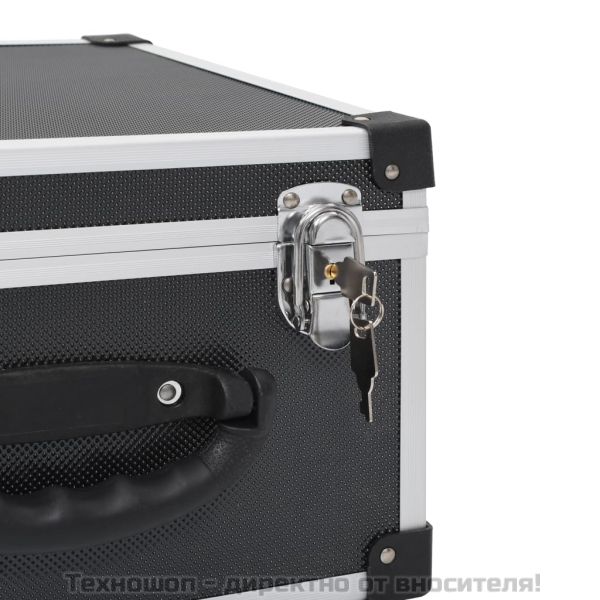 CD куфар за 40 диска, алуминий, ABS, черен