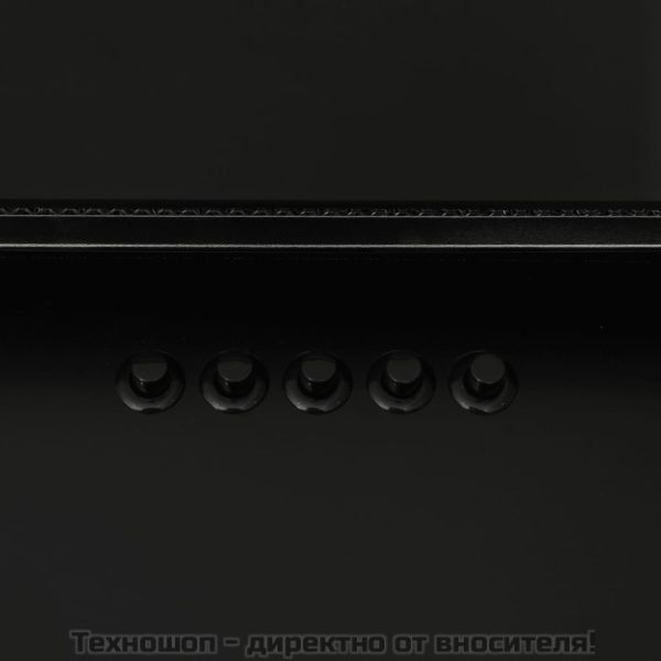 Стенен абсорбатор, 90 см, инокс и закалено стъкло, черен