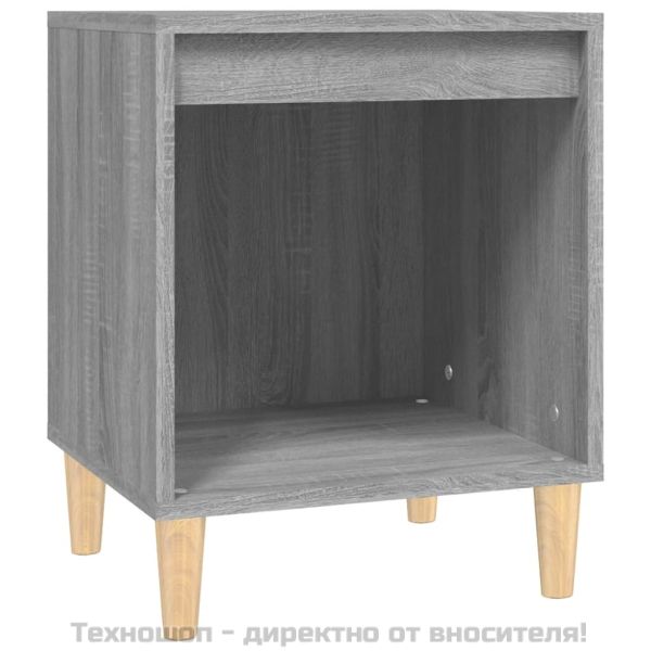 Нощни шкафчета, 2 бр, сив сонома, 40x35x50 см